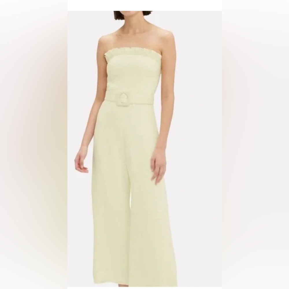 Alexis Eleri Cream Sleeveless Jumpsuit with Wide-Leg Design‎ XS NWT